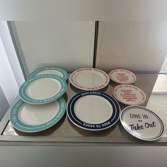 Kate Spade ♠️ All in Good Taste Order’s Up Diner Dinnerware - Set of 8 - Picture 1 of 7